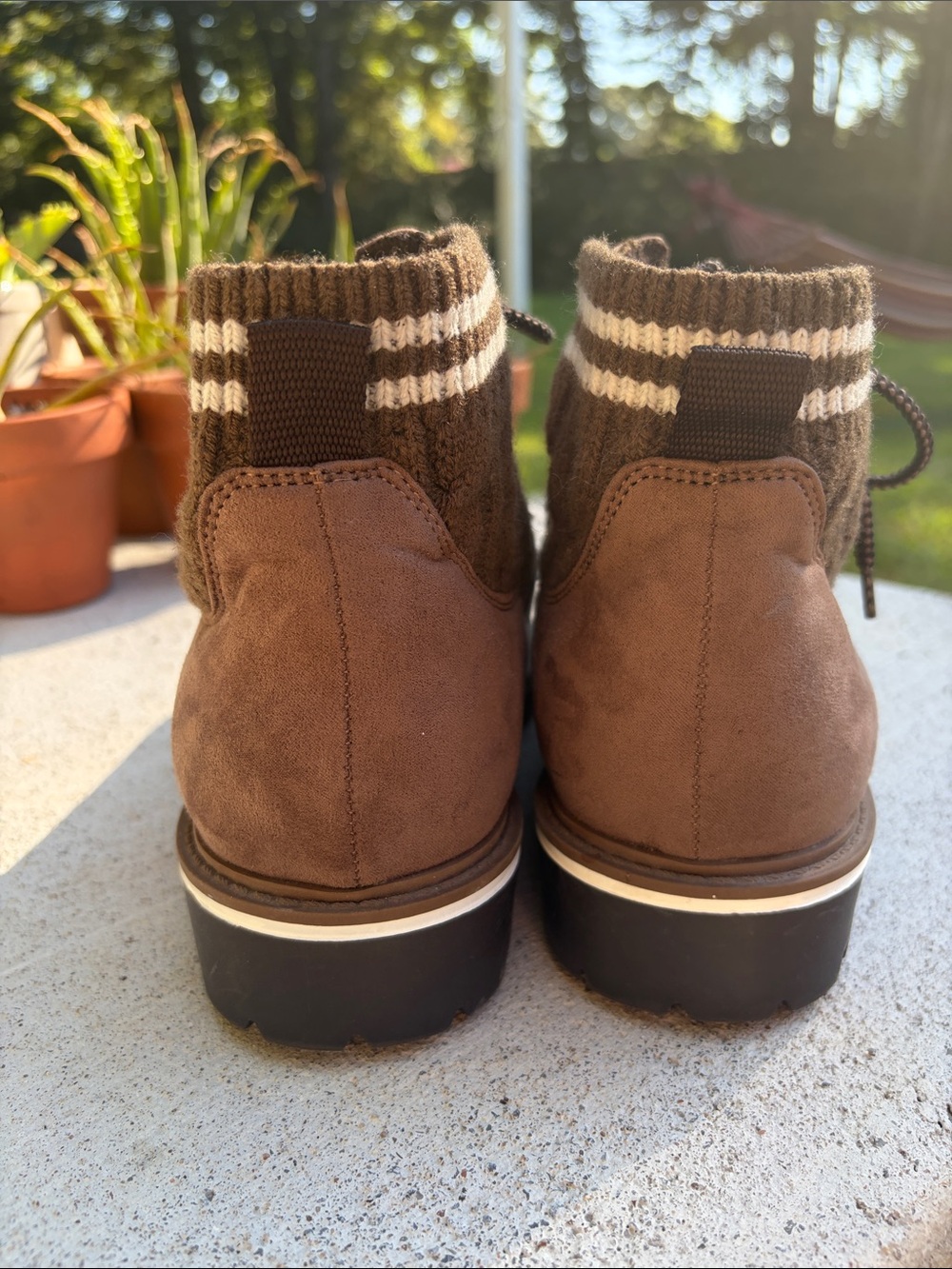 Torrid Knit Suede Hiker Booties 8.5 Women's - Picture 4 of 8